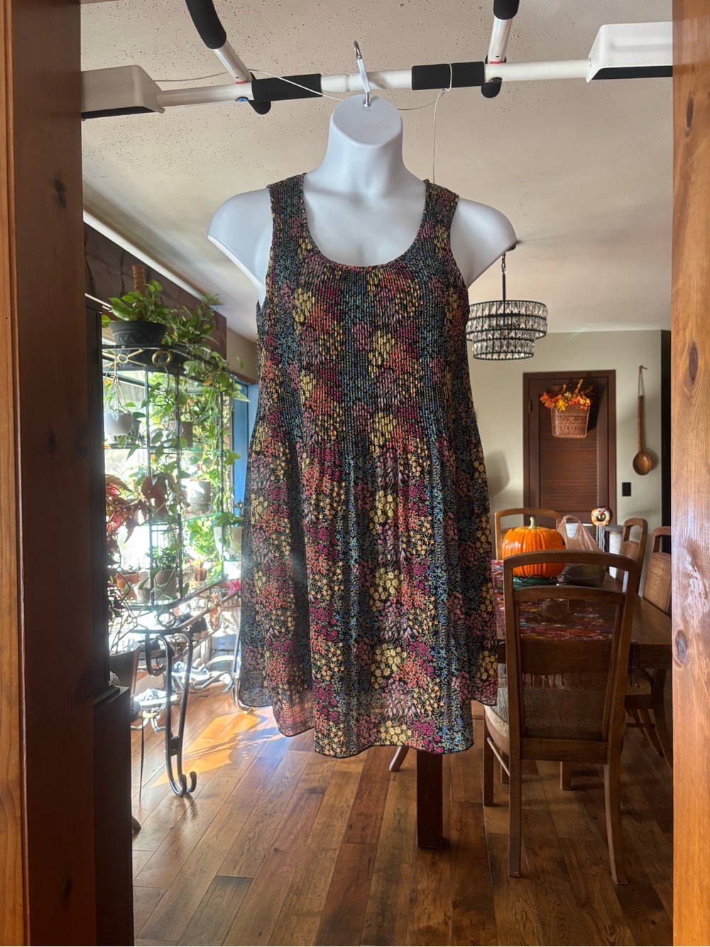 Jane and Delancey Boho Women's Floral Smocked Tank Dress - Multicolor Size Small